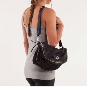 lululemon athletica Good Fortune Black Crossbody Bag